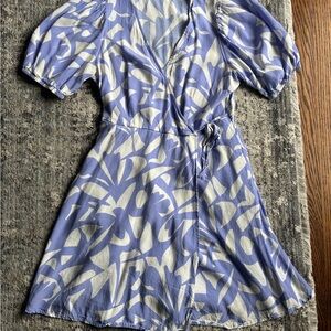 Target purple and White Patterned Wrap Dress, Easter